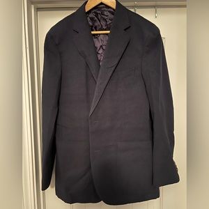 EUC Suit Supply sport coat blue texture Havana cut 44R